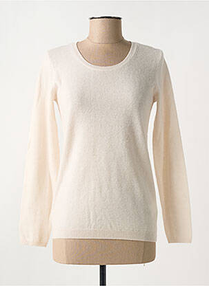 Pull stretch manches longues blanc JULIE GUERLANDE femme