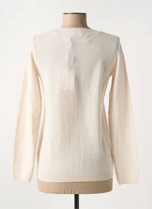 Pull stretch manches longues blanc JULIE GUERLANDE femme