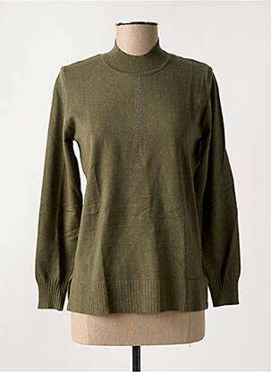 Pull coupe cintrée manches longues vert BARBARA LEBEK femme