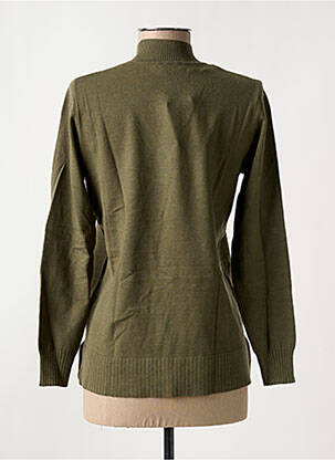 Pull coupe cintrée manches longues vert BARBARA LEBEK femme