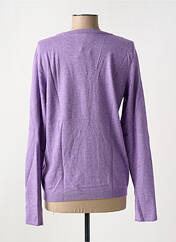 Gilet manches longues violet CREAM pour femme seconde vue