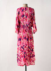 Robe mi-longue rose JULIE GUERLANDE pour femme seconde vue