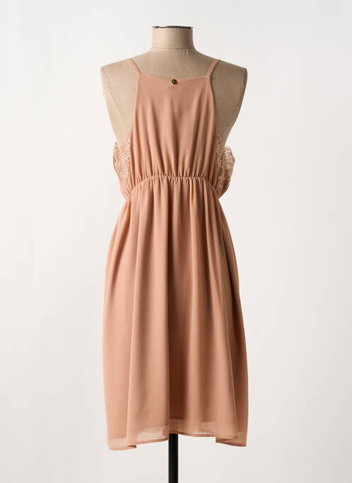 Robe mi-longue coupe fluide sans manche beige XT STUDIO femme