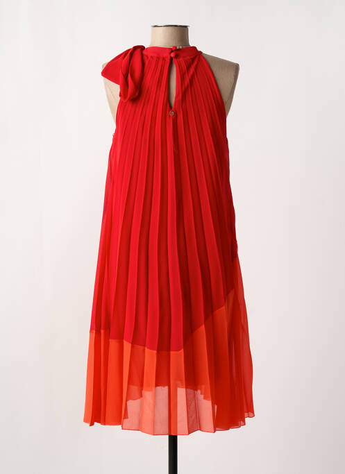 Robe mi-longue sans manche sans manche rouge XT STUDIO femme