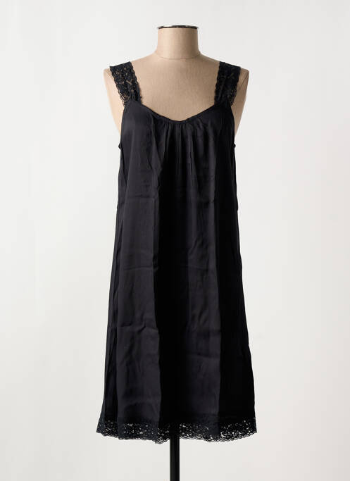Robe mi-longue coupe fluide sans manche noir CREAM femme