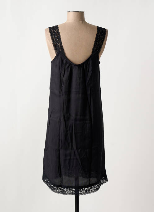 Robe mi-longue coupe fluide sans manche noir CREAM femme