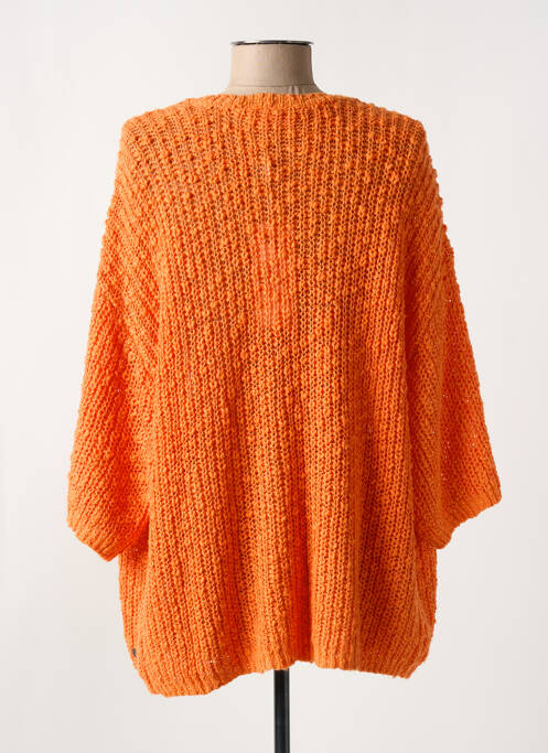 Gilet manches longues orange CREAM pour femme