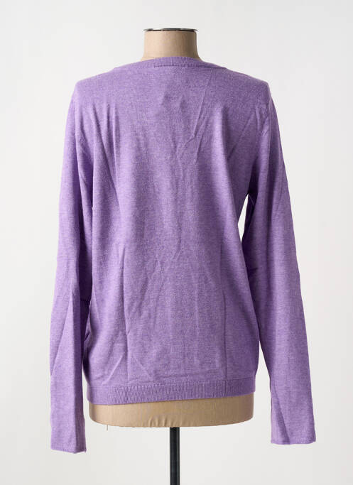 Gilet manches longues violet CREAM pour femme