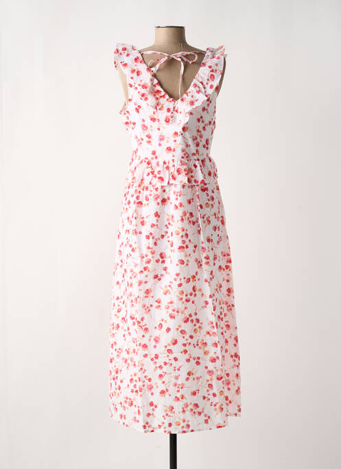 Robe longue blanc CREAM pour femme