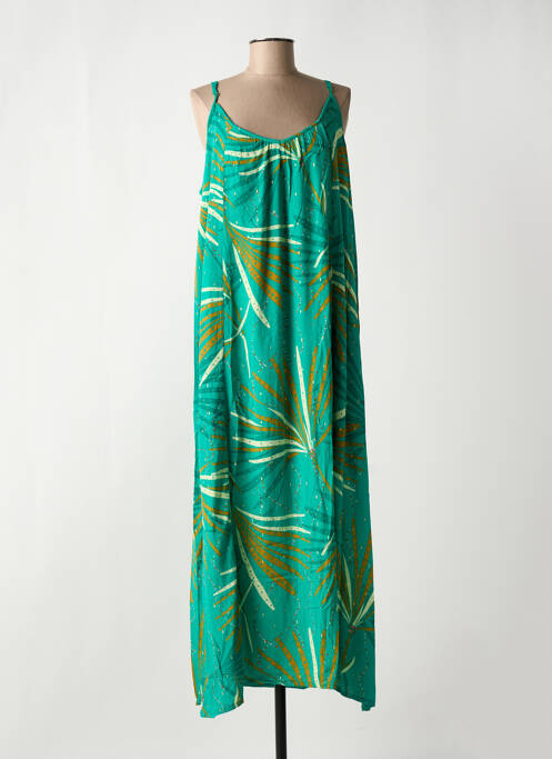 Robe longue vert LOLA ESPELETA pour femme
