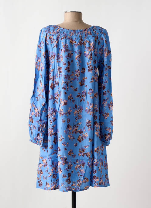 Robe mi-longue bleu CREAM pour femme