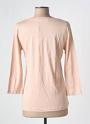 T-shirt col v manches 3/4 rose CREAM femme