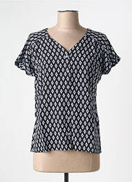 Chemisier manches courtes manches courtes noir CONCEPT K femme