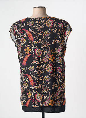 Tunique manches courtes col v noir 7 SEASONS femme