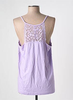 Top tissage jersey fines bretelles violet CREAM femme