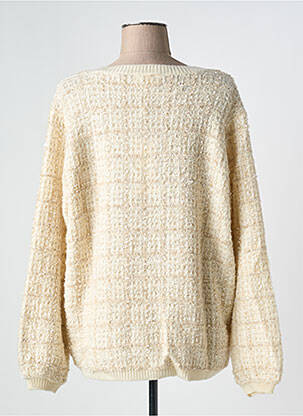 Pull col v manches longues beige CREAM femme