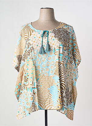 Tunique manches courtes manches mi-longues beige BARBARA LEBEK femme