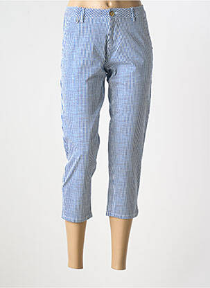 Pantacourt stretch taille basse bleu CREAM femme