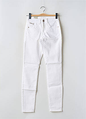 Jeans coupe slim stretch taille normale blanc CREAM femme