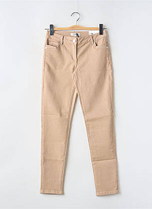 Jeans skinny taille basse taille basse marron MORGAN femme