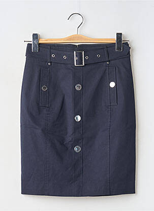 Jupe courte poches bleu MORGAN femme
