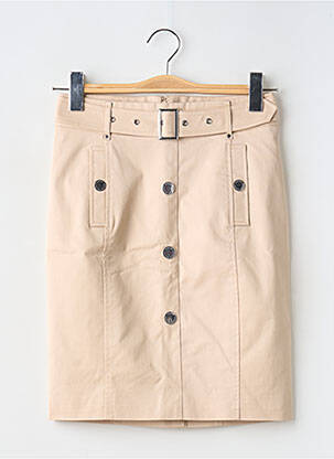Jupe courte poches beige MORGAN femme