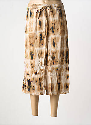 Jupe mi-longue marron CREAM pour femme