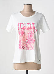 T-shirt blanc CREAM pour femme seconde vue