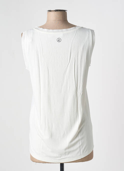 Débardeur col v sans manche beige CONCEPT K femme