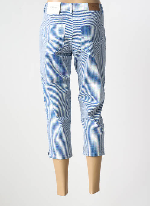 Pantacourt stretch taille basse bleu CREAM femme