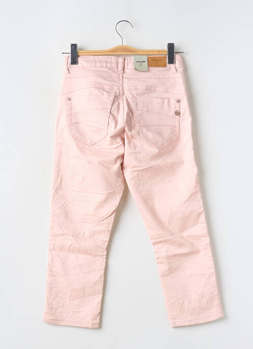 Pantacourt stretch taille normale rose CREAM femme
