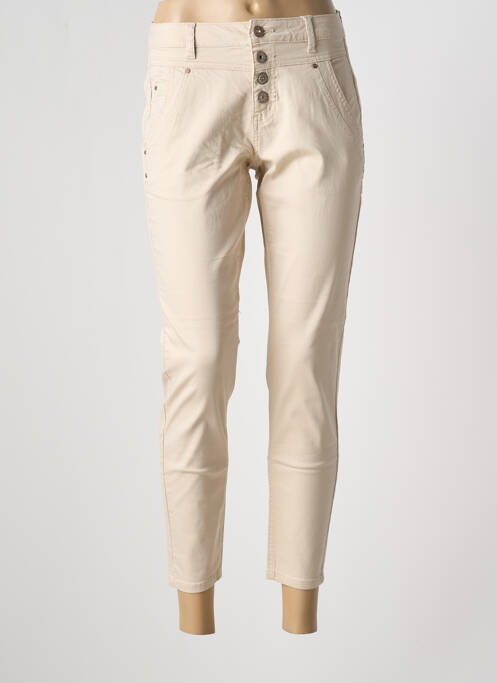 Pantalon 7/8 beige CREAM pour femme