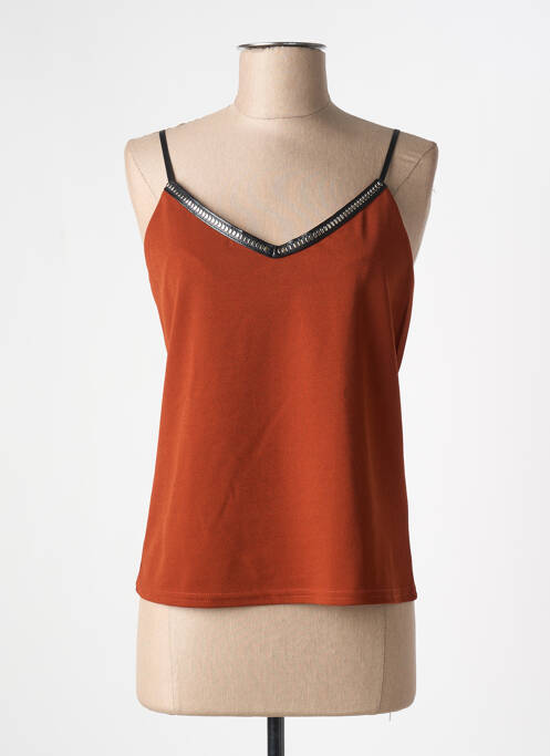 Top orange FILLE A SUIVRE pour femme