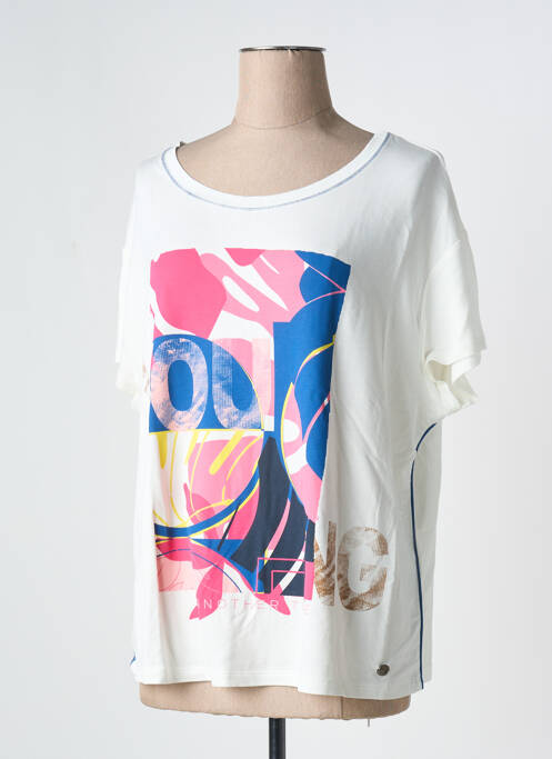 T-shirt beige BARBARA LEBEK pour femme