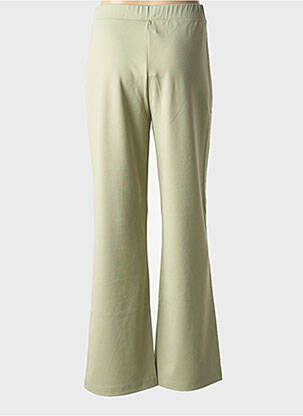 Pantalon flare stretch taille haute vert CREAM femme