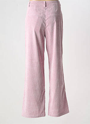 Pantalon droit stretch taille haute rose CREAM femme