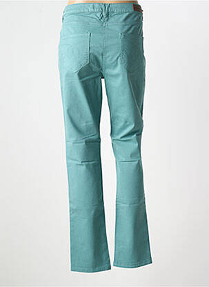 Pantalon slim tissage popeline taille normale vert JULIE GUERLANDE femme