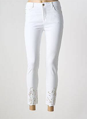 Jeans skinny taille normale taille normale blanc FRACOMINA femme