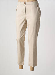 Pantalon chino taille basse taille basse beige JULIE GUERLANDE femme