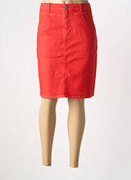 Jupe mi-longue coupe droite rouge CREAM femme