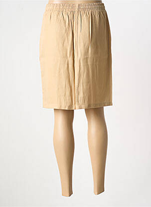 Jupe mi-longue coupe droite beige CREAM femme