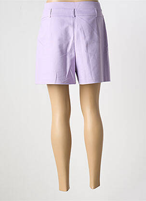 Short taille à pinces taille haute violet MORGAN femme