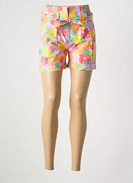 Short taille à pinces taille haute jaune FRACOMINA femme