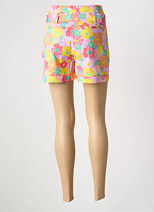 Short taille à pinces taille haute jaune FRACOMINA femme