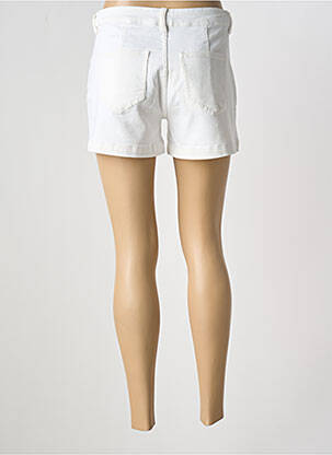 Short tissage denim taille normale blanc MORGAN femme