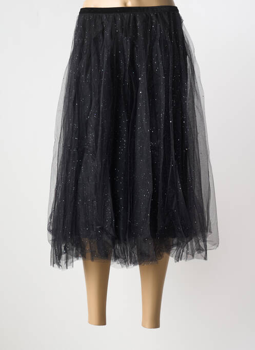 Jupe mi-longue coupe évasée noir CREAM femme