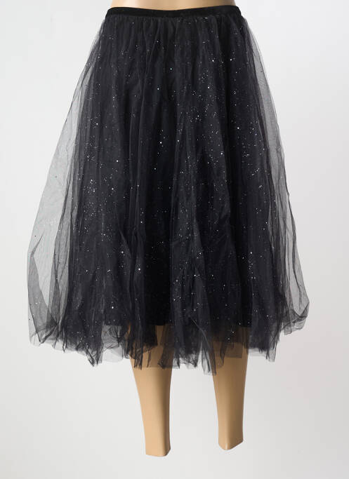 Jupe mi-longue coupe évasée noir CREAM femme