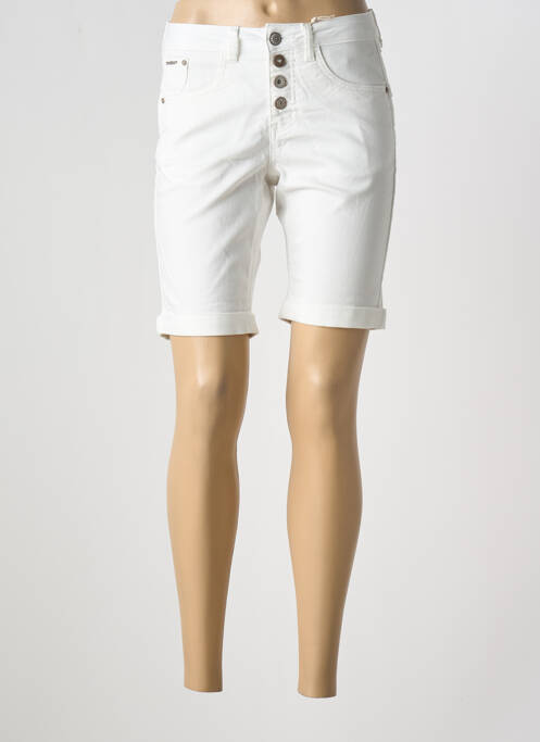Bermuda blanc CREAM pour femme
