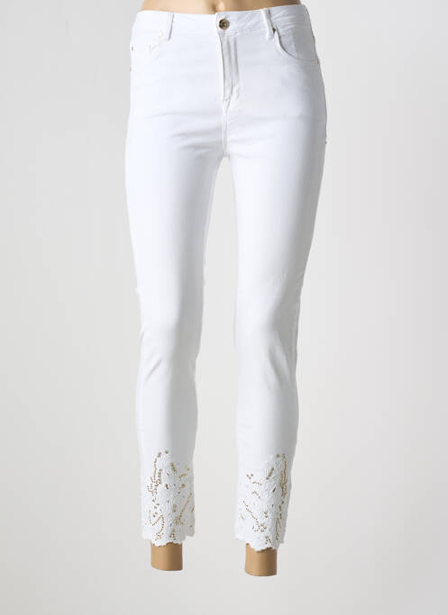 Jeans skinny blanc FRACOMINA pour femme