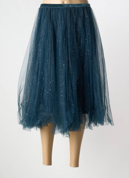 Jupe mi-longue bleu CREAM pour femme